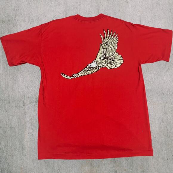 Winston cigarettes red shirt with sticker still on. Big eagle on back - Picture 2 of 5